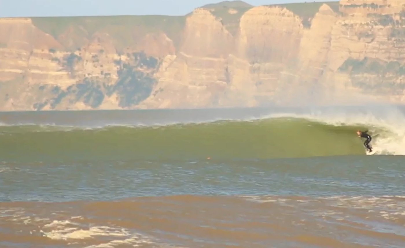 Surfing at Awatoto, Awatoto surf spot, Hawke's Bay, New Zealand.
