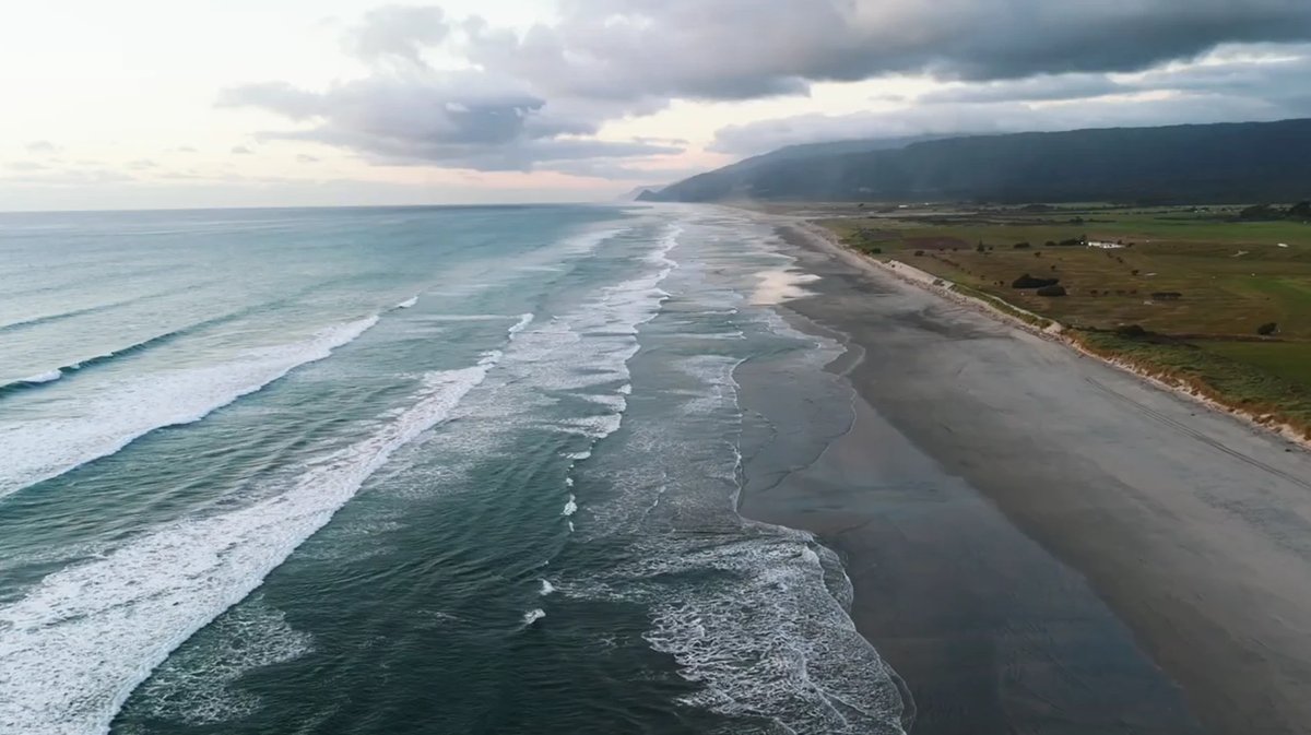 Karamea surf, Karamea surf spot, West Coast South Island, New Zealand.