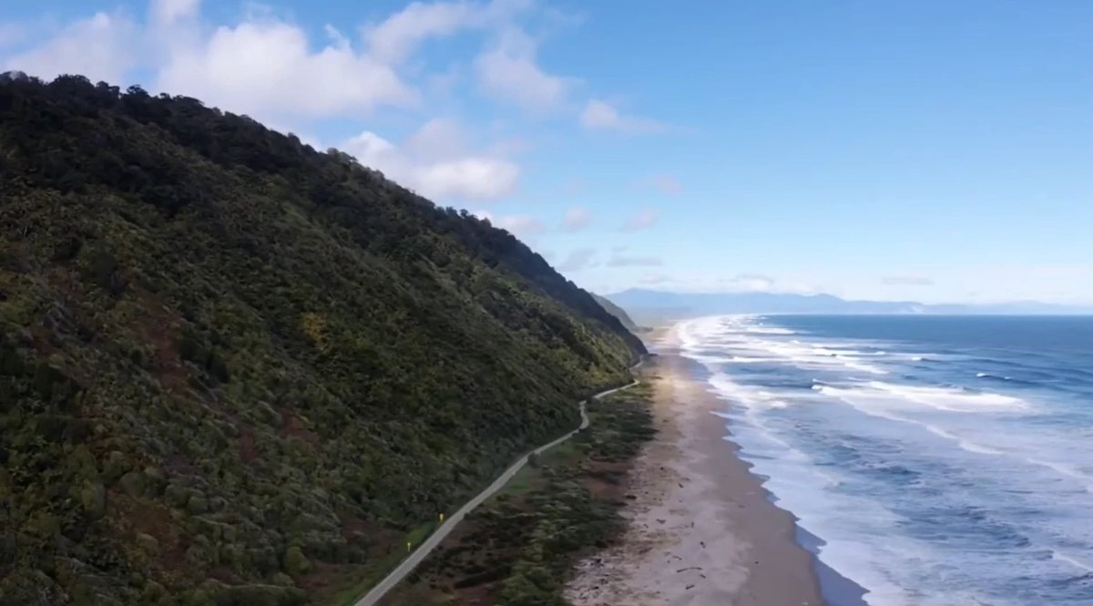 Karamea surf, Karamea surf spot, West Coast South Island, New Zealand.