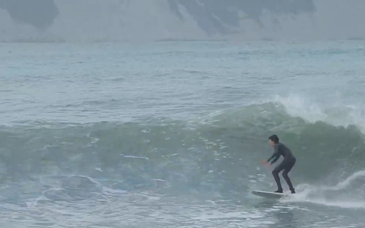 Mahia (open coast) surf, Mahia (open coast) surf spot, Hawke's Bay, New Zealand.