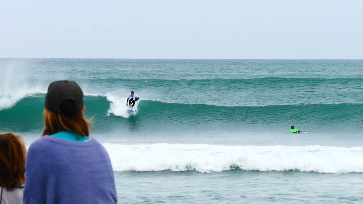 Watching the lineup at Ruapuke. The crowd is usually no more than a handful even on a working day, Ruapuke surf spot, Waikato