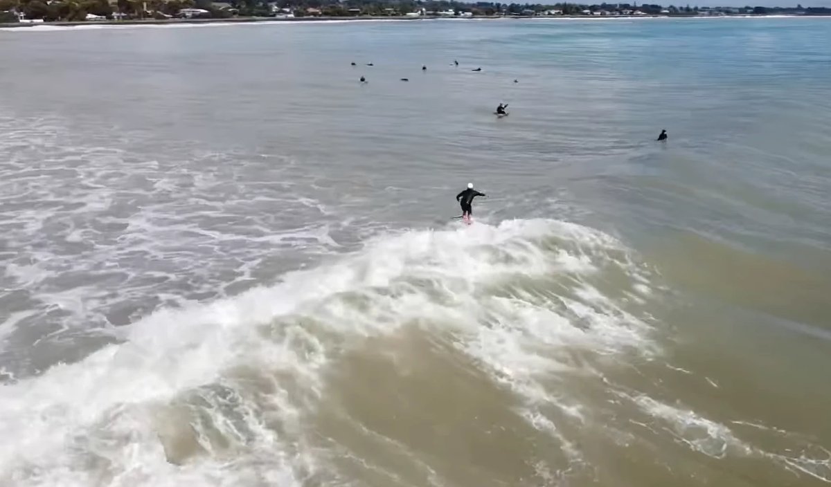 Te Awanga surf, Te Awanga surf spot, Hawke's Bay, New Zealand.